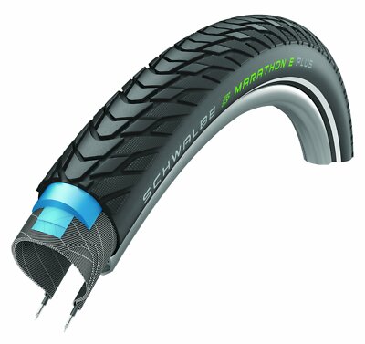 SCHWALBE Fahrradreifen Marathon E-Plus ADDIX HS498 28 Zoll | ETRTO: 55-622 | Dra