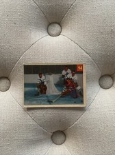 1954-55 Parkhurst #94 Meger goes down and under/(Paul Meger, Jim Morrison)