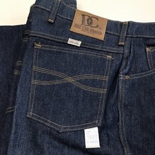 Vintage Dee Cee Brand Men s 50x34 USA Made Blue Jeans Denim NOS As-is