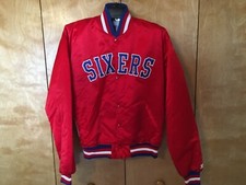 Philadelphia 76er's Vintage Throwback Starter Jacket Size Large Rare Made USA