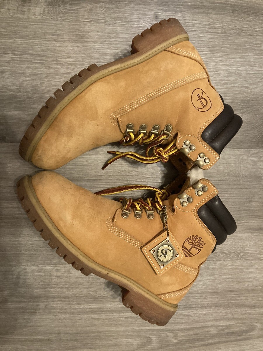 KITH Ronnie fieg timberland Wheat Nubuck Shearling Fur lined Men's