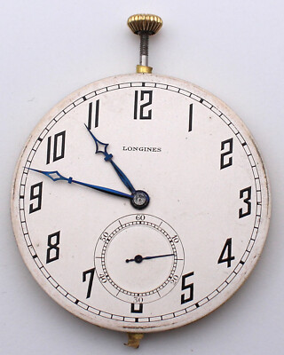 Longines Cal. 18.79 ABC Pocket Watch Movement with Dial & Hands 42.00mm