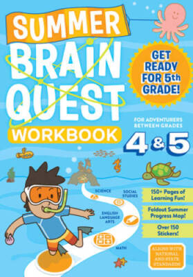 Summer Brain Quest: Between Grades 4 & 5 - Paperback - VERY GOOD