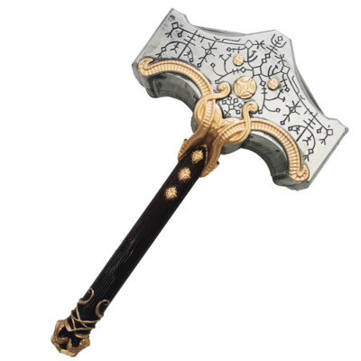 God of War Thor's Hammer Cosplay Prop Ragnarok Mjolnir PU Hammer