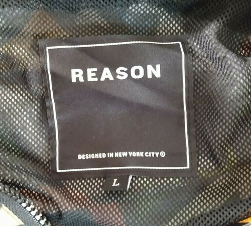 Reason Jackets 1/4 Zip Emblem 8 Size L Windbreaker Abstract NEW Hoodie - Bild 3 von 3