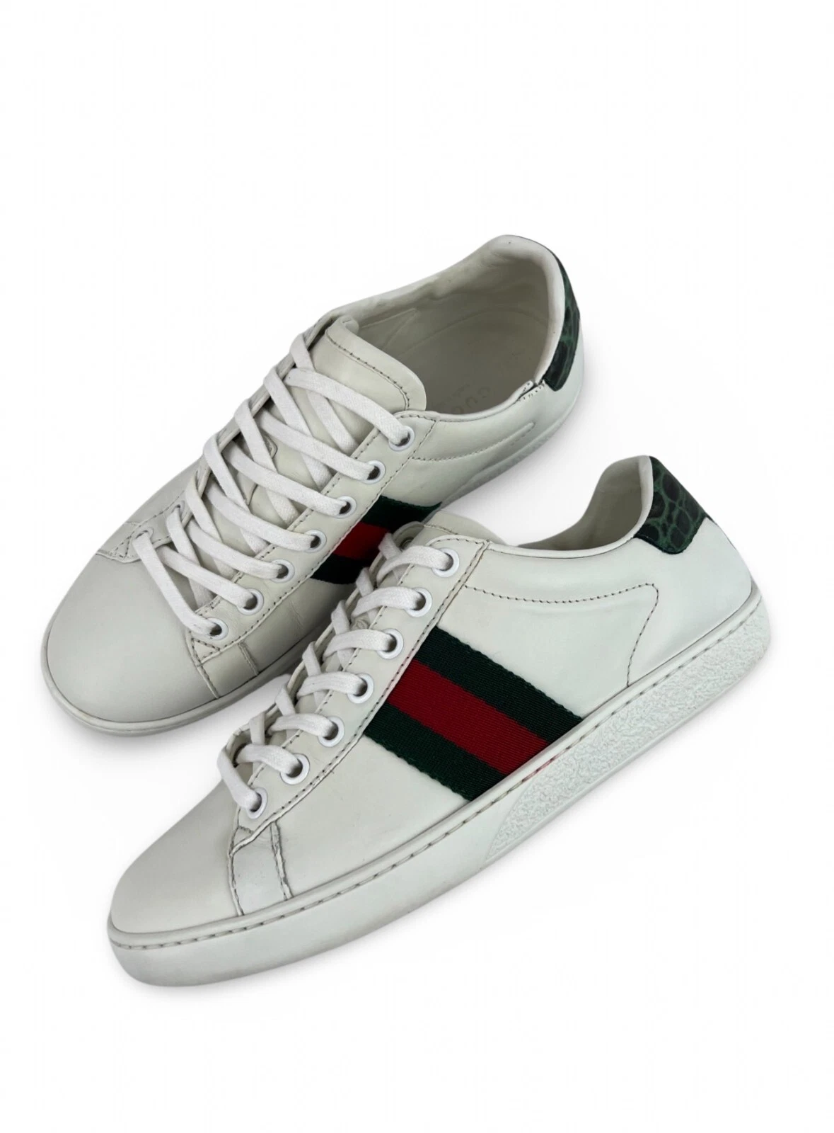 Taille 5,5   Crocodile vert Gucci Ace