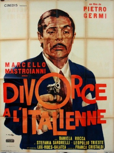 DIVORZIO ALL'ITALIANA PIETRO GERMI MARCELLO MASTROIANNI MOVIE POSTER - 第 1/1 張圖片