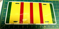 Vietnam Veteran Ribbon Metal Novelty License Plate, made in the USA, NEW unused