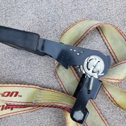 2 Snap On Ratchet Strap Set 1.5" Width x 6' Feet Ratcheting Tie Down Hooks - Picture 19 of 24