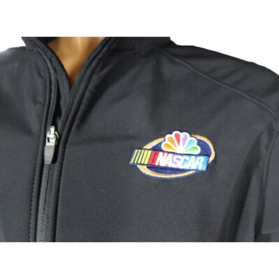 NASCAR Jacket Size L Xfinity Craftsman Truck Cup Series Black Full Zip
