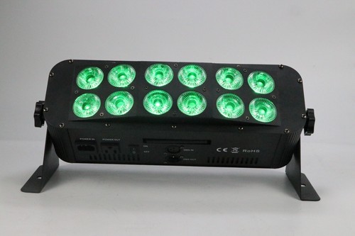 2 piezas 12X18w RGBWA UV 6 en 1 escenario lavado pared led inalámbrico uplight batería wifi par - Imagen 2 de 11