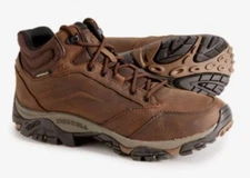 13 M Merrell Moab Adventure Mid Mens Waterproof Leather Hiking Boots Vibram Sole