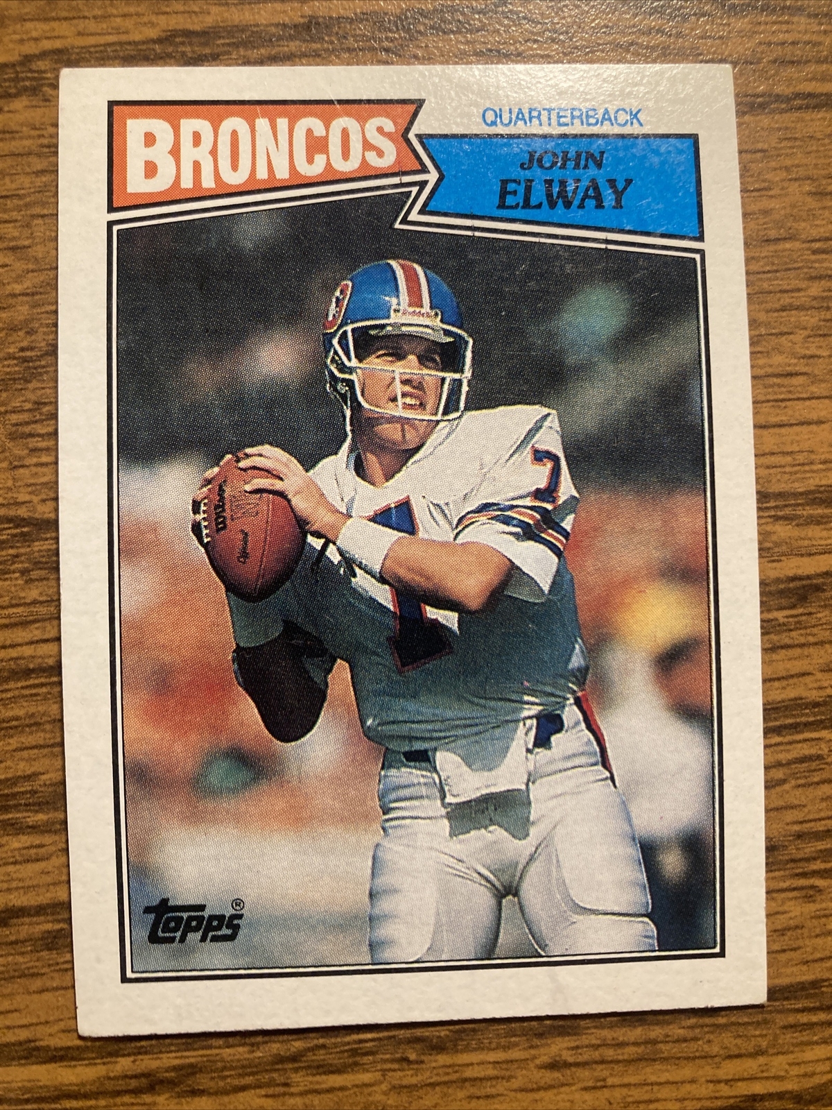 1987 Topps John Elway Denver Broncos #31 Football Card