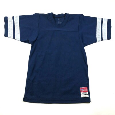 Vintage 90s Dallas Cowboys Mens XS Blue Football Jersey Medalist Sand Knit New