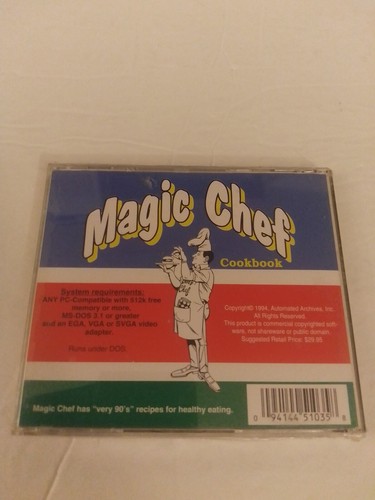 The Magic Chef Cookbook Over 27,000 International Low Fat & No Fat Recipes CDROM - Picture 2 of 2