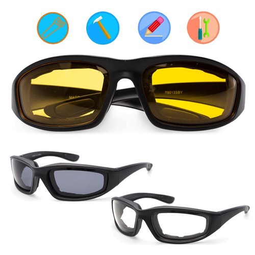 Schutzbrille Sicherheitsbrille Zwiebelbrille Fahrrad Brille UV 400 + Brillenetui - Bild 11 von 15