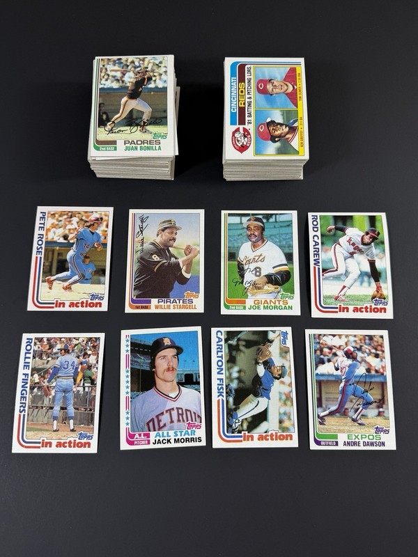 (200) 1982 Topps Baseball Lot w/ Stars NM to MINT