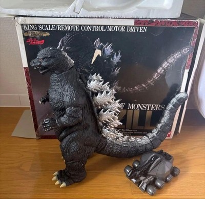 Godzilla King Scale RC Figure 1980s Motor Drive Remote Control Toy