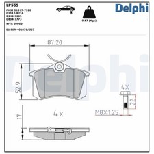 Satz Bremsbeläge Bremsklötze hinten für Skoda Fabia 1 6Y2 6Y3 6Y5 2 542 | 244