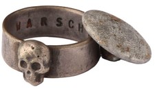 Warsaw Warschau WW2 Ring WWII WWI Goth symbol Wehrmacht Button Soldier's amulet
