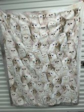 White Kitty Cats 50x60 Inch Throw Blanket Cover Soft Bedding