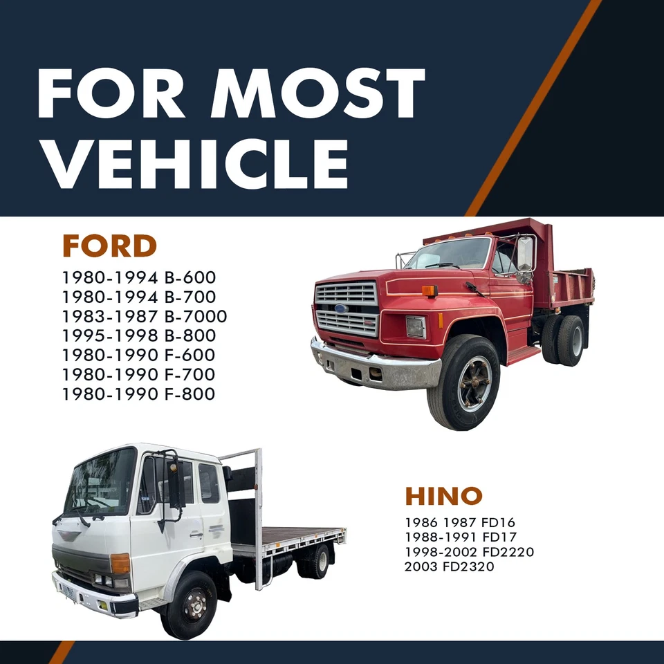 Par de 2 amortiguadores traseros para Ford B-700 1980-1994 con eje de 18500 lb Foto 2 de 3