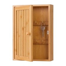 Schl&uuml;sselkasten Schl&uuml;sselschrank Schl&uuml;sselk&auml;stchen Schl&uuml;sselablage Bambus Wand