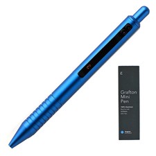 Everyman Grafton Mini Click Ballpoint Pen, Aegean Blue