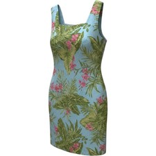 Jones New York Sport Linen Tropical Floral Shift Dress Size 4