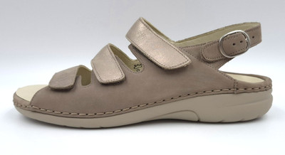 Waldläufer GUNNA Taupe Gr. 40,5 Damen Leder Sandalen UVP: 99,95  (5704)