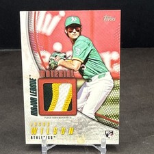Jacob Wilson 2025 Topps Baseball RC Major League Material RED 5/5 Athletics MS4