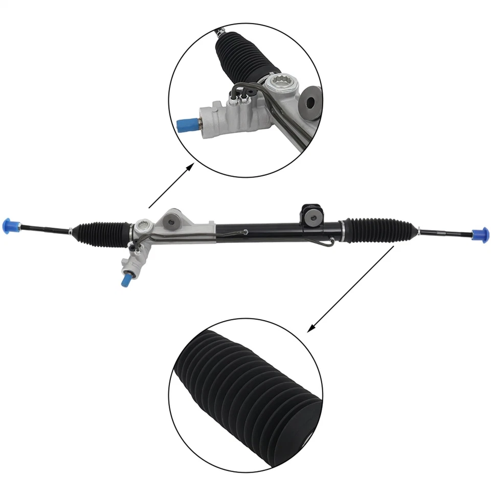 4WD Steering Rack and Pinion for 2004-2007 2008 Ford F-150 Lincoln Mark LT 5.4L Foto 4 de 4