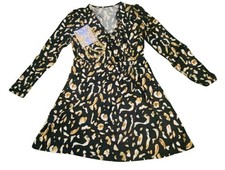 Nine West Women's Long Sleeve Knee Length Dress w/jewelry set bundle 