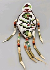 Native American Plains Indian Trade Bead Leat...