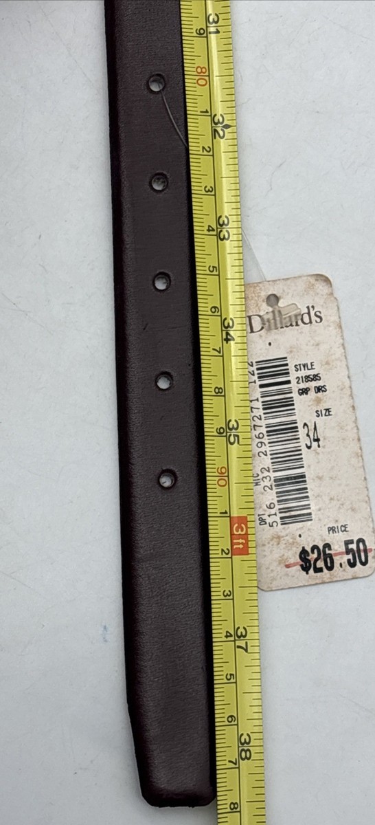 専用ページ❸ vintage Christian Dior Leather belt 218585 Brown/burgundy Size 34