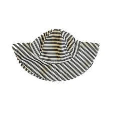 Quincy Mae Toddler Sun Hat 12-24 Months Ash Stripe Swim Summer Beach