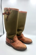 AWESOME CHIPPEWA SNAKE HUNTER BITE PROOF TALL BOSS BOOTS HANDCRAFTED IN USA 7 M