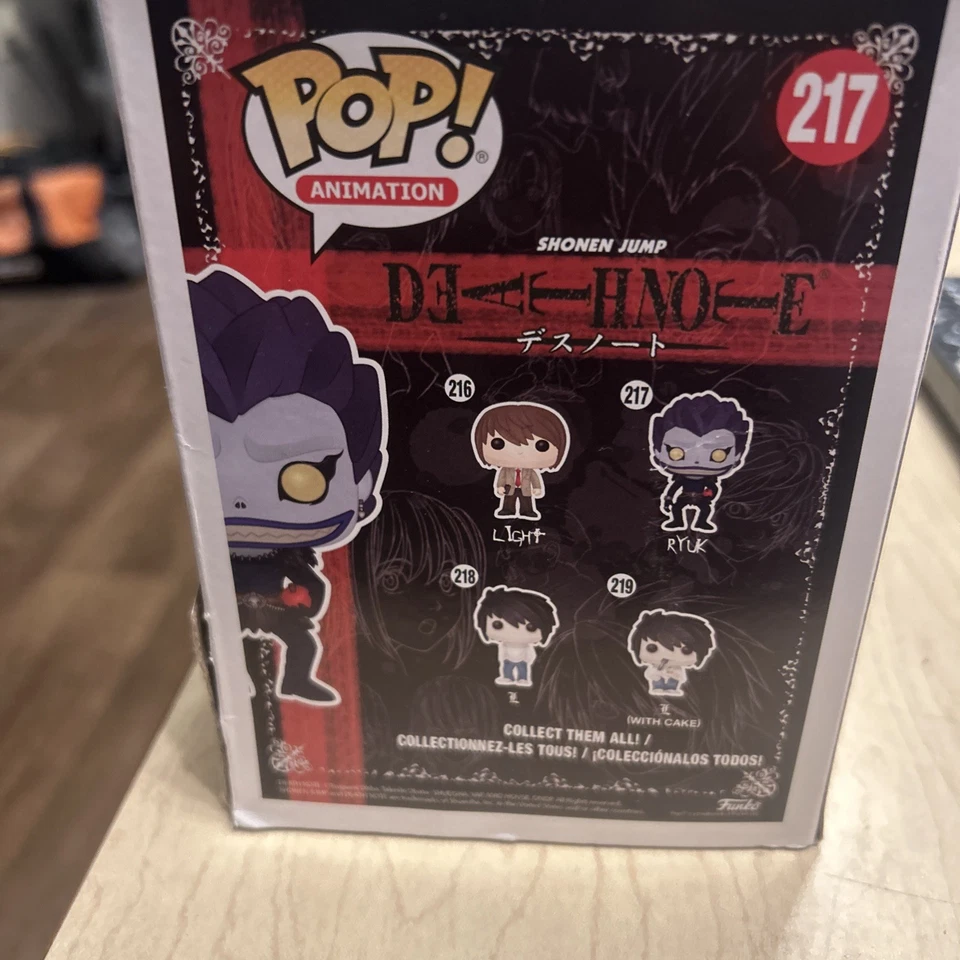 Funko POP! Animation Death Note Ryuk #217 Vinyl Figure Damage. Package. FS - Image 3 of 4