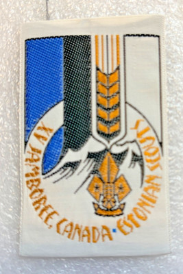 15TH WORLD SCOUT JAMBOREE ESTNIAN SCOUTS RATE TUCH PATCH ABZEICHEN