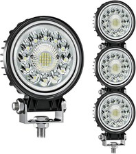 4Pcs LED Work Lights, 99W, Round Driving Fog Lights Spot Flood Beam