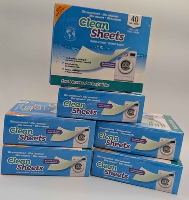 Clean Sheets - Laundry Detergent Sheets (40 sheets per box)