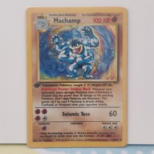 Pokémon Machamp 8/102 Base Set Unlimited Holo Rare Holo HP 100 1st Edition