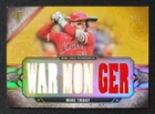 ⚾ MIKE TROUT - 2024 Topps Triple Threads GOLD 9 Game Used Jersey/Bat Relics /9