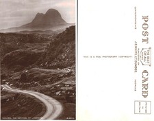 Vintage Postcard - Suilven The Sentinel of Lochinver Scotland REAL PHOTO UNPOSTE