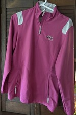 Nike Golf Windbreaker Kurtka Damska Small Różowa 1/4 Zamek błyskawiczny Torrey Pines Sweter