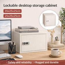 Desktop File Cabinet With Combination Lock Storage Box Office Document AU