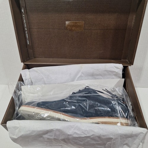 Florsheim HIGHLAND Plain Toe Oxford Men’s Size 8.5 Color Navy Blue Suede New Box - Picture 4 of 19