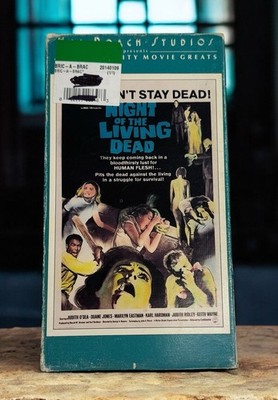 Night Of The Living Dead VHS Tape 1968 Horror Cult Movie Hal Roach Studios