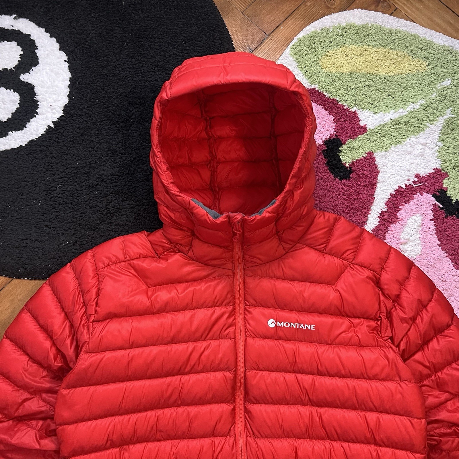 Montane Red Pertex Quantum XT Hooded Puffer Jacket Size M image 2