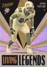 2021 Panini Prestige Football Jason Taylor Living Legends No. LL-17 Miami